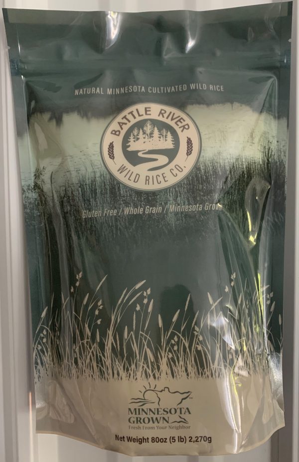 5 lb bag of Gluten Free, Whole Grain, Minnesota grown wild rice from Battle River Wild Rice
